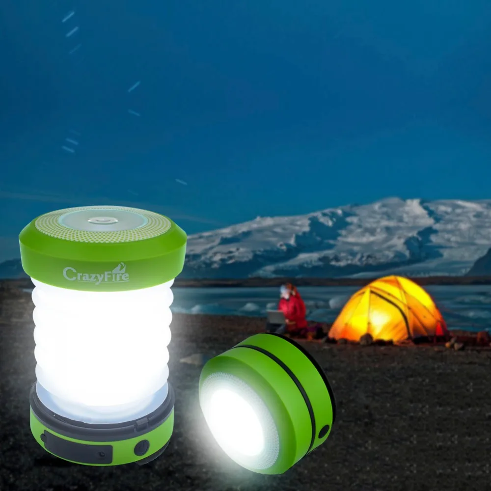 Solar LED Camping Light Outdoor USB Rechargeable Flashlight Mini Lamp with Handle Tour Tent Lantern Emergency Cell Phone Charger