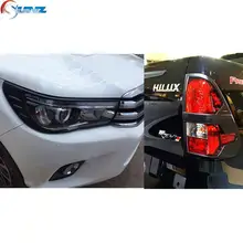 black kits for toyota hilux 2016 accessories ABS black decorative trim for toyota hilux 2015+ hilux deluxe versions revo SUNZ