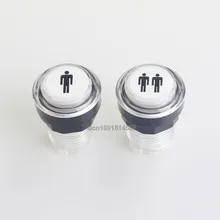 Easyget New Arcade Start Button Kit Part 1P + 2P Player LED Illuminated Button With Microswitch For Raspberry Pi & Jamma Games