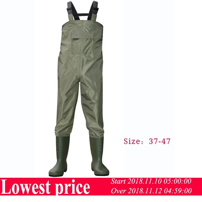 

Rafting Wear Waterproof Wader Stocking Foot Chest Waders for Hunting, Fly Fishing Wader Fly Fishing Breathable Waders with Shoes