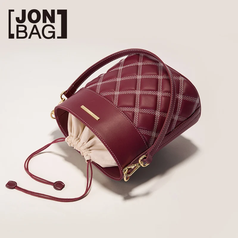

Red bag new autumn tide Korean version of all-match hand single shoulder oblique slant small fragrant wind broadband bucket