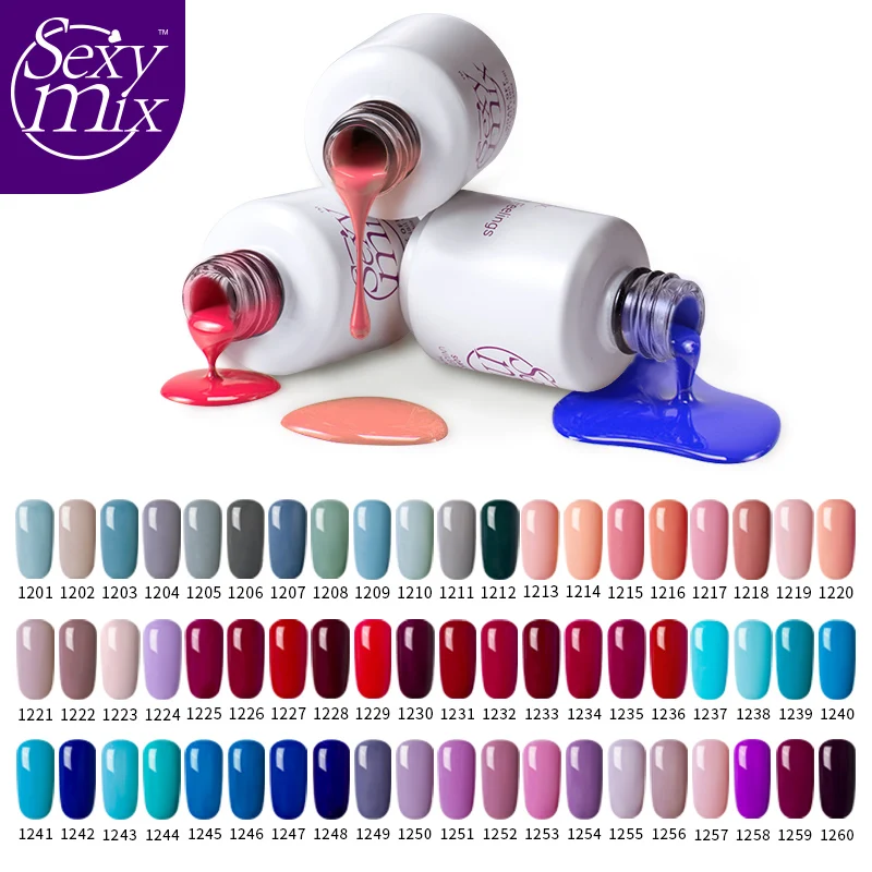 Sexymix 119 Nude Color Long Lasting UV Nail Gel Polish High Quality Soak Off Nail Gel Varnishes Nai