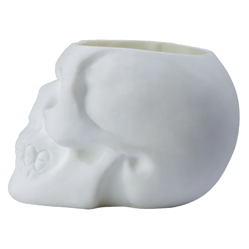 Пластик полые черепа подсвечник украшения вечерние бар украшения KTV головы человека коробка для хранения ювелирных изделий, баночка