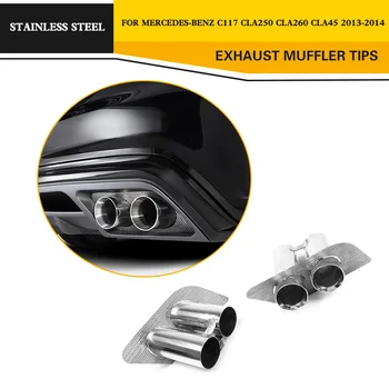 

Stainless Steel Car Muffler Tips Exhaust Pipe Tips for Mercedes Benz CLA-Class C117 CLA250 CLA260 CLA45 Sedan 2013-2014