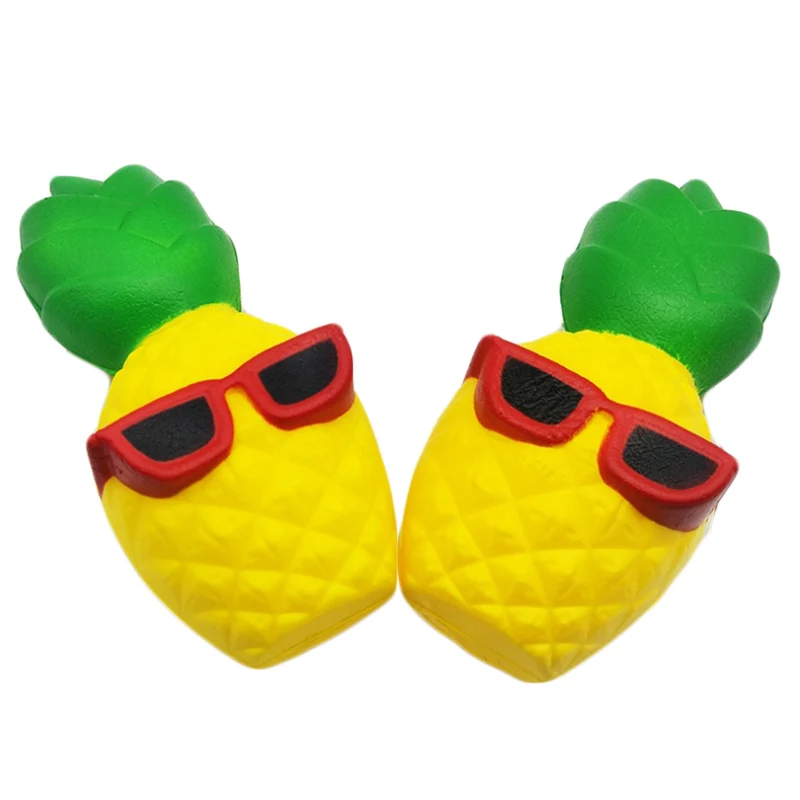 Ideal 2019 New Kawaii Sunglasses Pineapple Squishy Simulation Bread Slow Rising Creative Squeeze Toy Stre