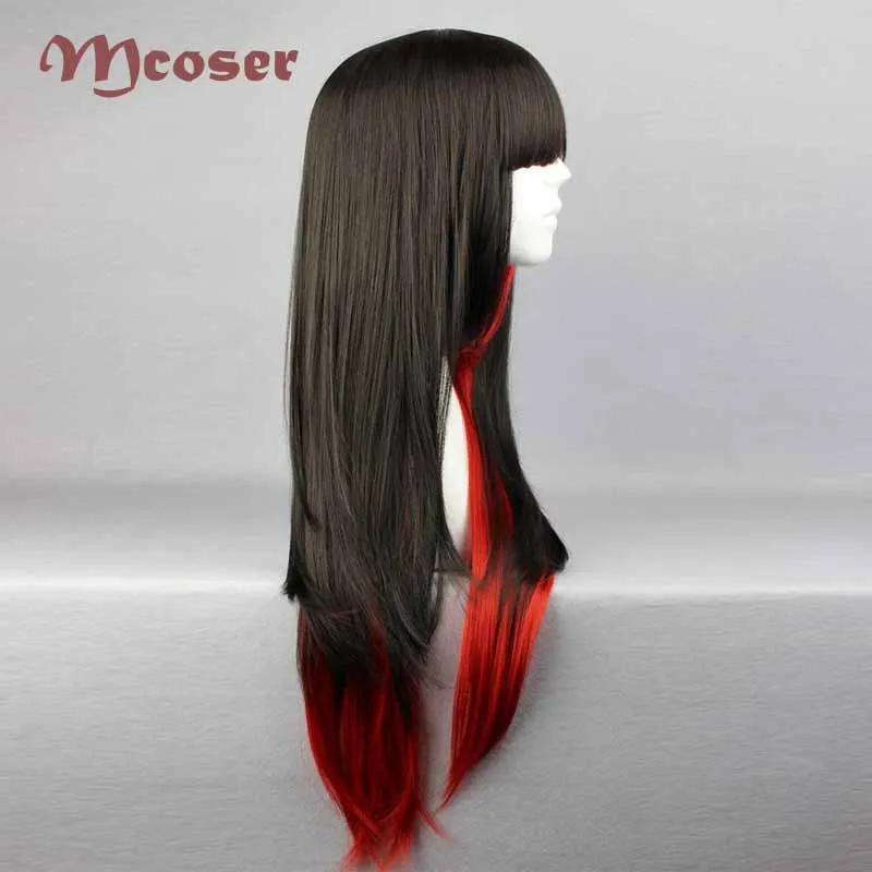 MCOSER 70 см длинные прямые волосы смешанных цветов парик синтетические 100%