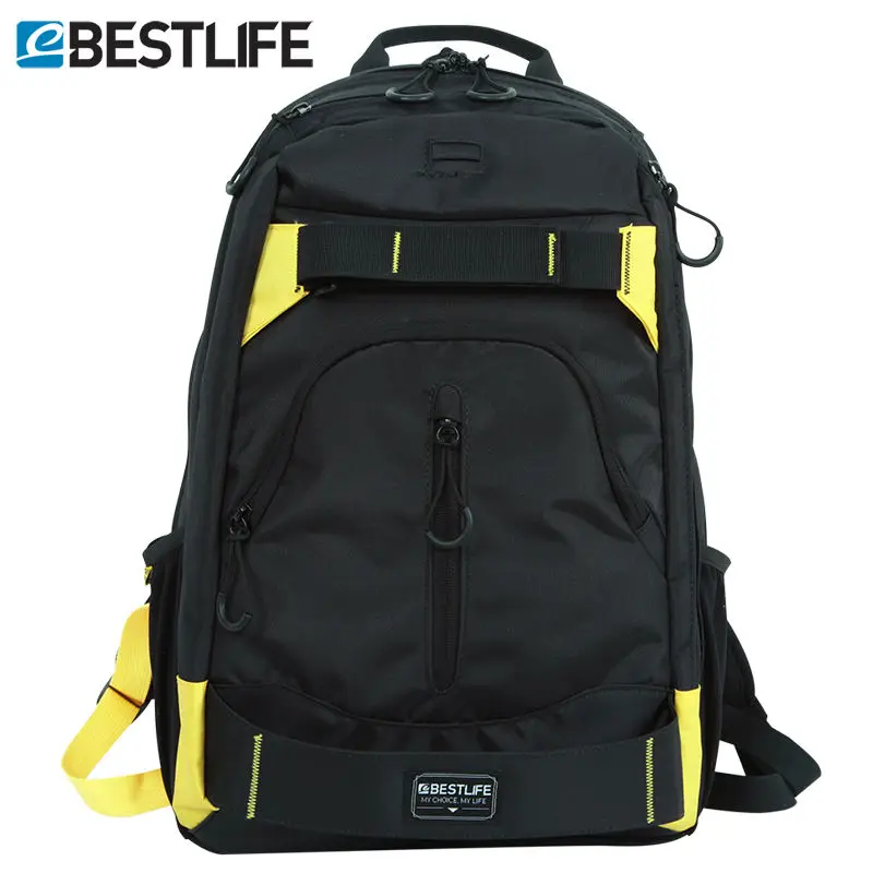 

BESTLIFE Skateboard Backpack Mochila Escolar Skate Rucksack Mens Women Travel Canvas Backpack Carry Bag Computer Laptop Bags