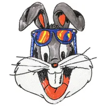 Индивидуальность Fangkuaimiqi голова кролика большие блёстки блузка с заплатками патч паста отверстие паста Шитье