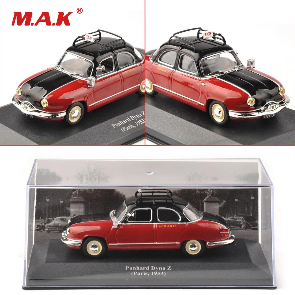 Дешевые Коллекционные детские игрушки 1:43 красный IXO Panhard Dyna Z Париж 1953 классический такси литой автомобиль модель подарок игрушки для детей подарок