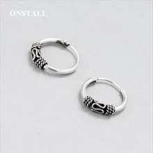 Бренд ONSTALL, тайские серебряные серьги-гвоздики, чистый 925 пробы, серебряные серьги для женщин, серебряные ювелирные изделия FJ-E048