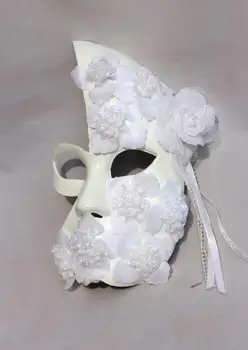

Half Face Mask Masquerade Masks Princess Mask White Black Mask Quality Handmade