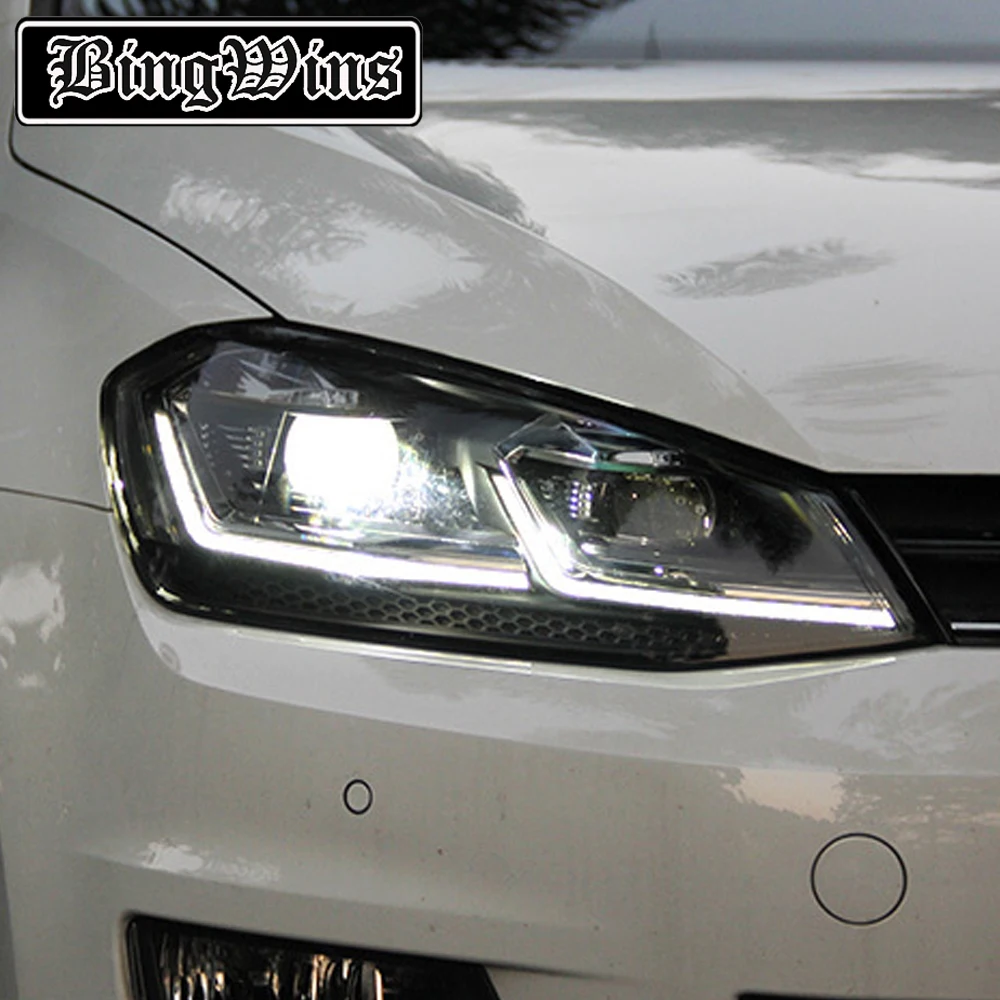 HQ Headlights For VW Golf 7 GTI MK7 Headlight golf7 Headlamp 2013 2017
