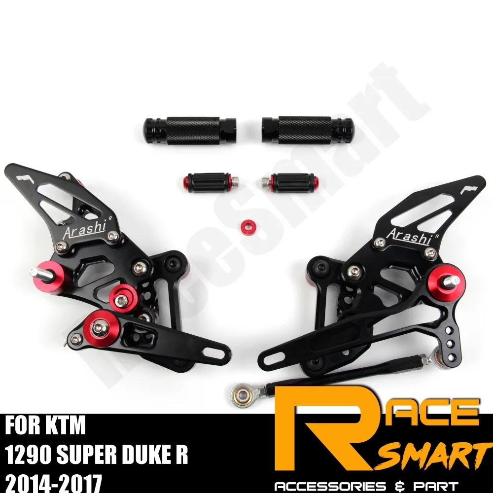 

FOR KTM 1290 SUPER DUKE R 2014 - 2019 Rear Adjustable Footrests Foot Rest Pegs Pedal Motorcycle Accessories CNC Motorcross Vespa