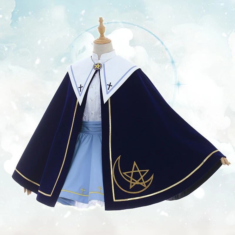 Костюм сакуры Cardcaptor Сакура КИНОМОТО Daidouji Tomoyo магические звезды платье Косплей