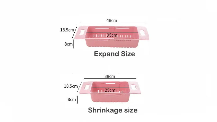 Пластик выдвижной овощей фруктов стиральная утечка корзины над раковиной сливная эстакада дуршлаги ситечко сушилка Kicthen хранения