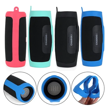 

New Soft Silicone Case Cover for JBL CHARGE4 Bluetooth Speaker Shockproof Waterproof Protective Sleeve For JBL Charge 4 Column