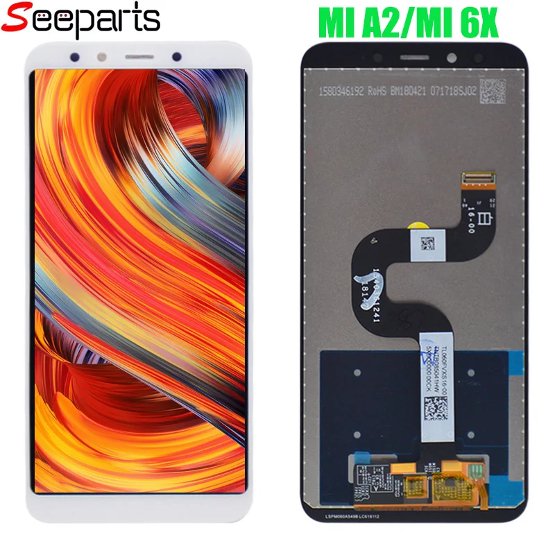 

5.99"For Xiaomi Mi A2 MIA2 LCD Display Digitizer Touch Screen Replacement for xiaomi MI 6X MI6x LCD Phone Replacement Parts