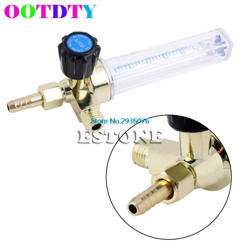 

Flow Meters Barb 1/4PT 0.15 MPA Flow Meter Gas Argon AR/CO2 Regulator Welding 7mm MY5_10