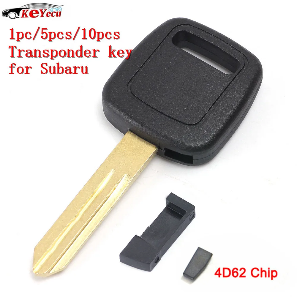 

KEYECU New Replacement Uncut Transponder Ignition Chip 4D62 Car Key Fob for Subaru Forester Outback Tribeca Impreza Tribeca