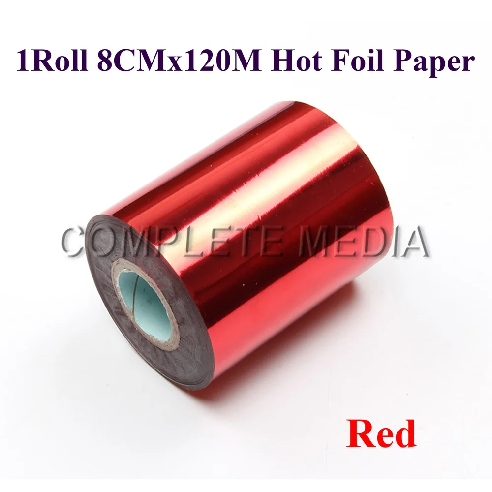 귀중한 80mmx120M 골드 로즈 실버 레이저 블랙 골드 레드 블루 핫 스탬핑 호일 열전달 냅킨 금박 PVC 카드 엠보싱