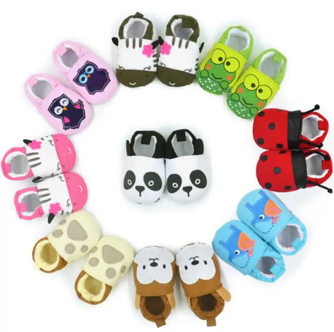 2017 Lovely Cotton Newborn font b Baby b font Shoes Cute Infant Girls Boys First Walkers