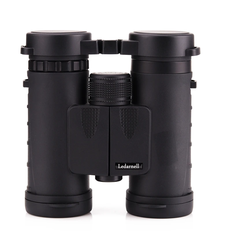 Компактный бинокль Ledarnell 8x32 Bak4 Prism Optics походный на шею сумка для переноски Fredd