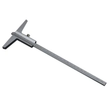 0-200Mm Steel Depth Vernier Caliper Gauge Depth Caliper Gauge Micrometer Depth Measuring Tool Metric Gauge Micrometer shan depth calipers 0 300mm 0 05mm with hook vernier calipers metric gauge micrometer measure tools