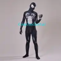 Venom Spider-man Spandex 3D Printing Black Venom Symbiote Spiderman Costume Fullbody Zentai Suit For Halloween Cosplay