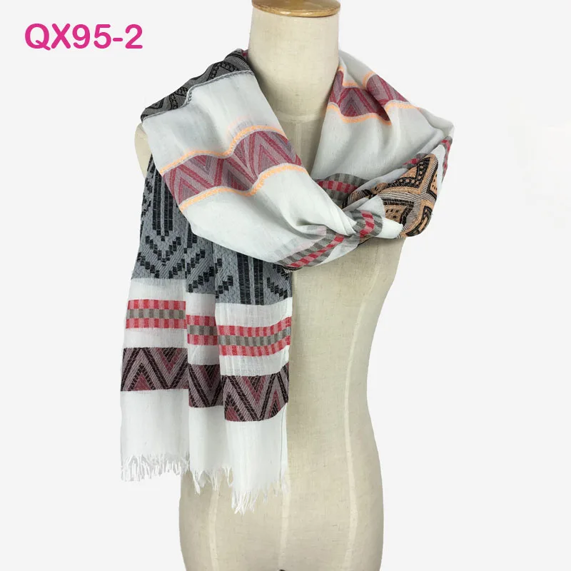 Gorgegous фирменные длинный хлопчатобумажный платок очень удобные жаккардовые хиджаб Обёрточная бумага пашмины Для женщин модное Пряжа окрашенной плетение шарф - Цвет: as photo