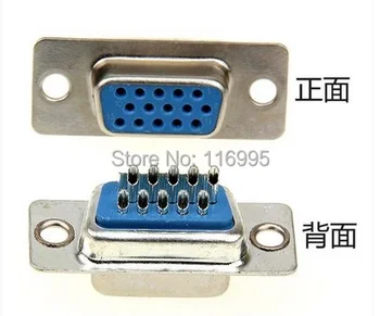 

Free shipping 50pcs DB15/ copper /VGA welding head / DB15 /male / female head /3 row 15 pin plug /