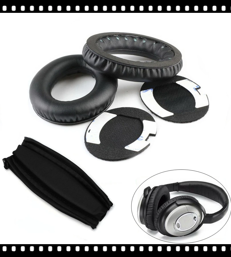 Replacement Ear Pads Headband Cushion for Bose QuietComfort QC15 QC2 Headphones