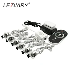 LEDIARY Spot LED Dimmable Under Cabinet Lights 12V Mini 1.5W 27mm Cut Hole Silvery Remote Control Ceiling Recessed Downlights цена LEDIARY Spot LED Dimmable Under Cabinet Lights 12V Mini 1.5W 27mm Cut Hole Silvery Remote Control Ceiling Recessed Downlights цены онлайн