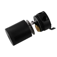 Universal Racing Baffled 3-port Oil Catch Can Tank Three-hole Ventilating Machine Oil Pot Air Oil Separator Black OCC034+OCC039 chrome aluminum double hole 19mm oil catch tank racing oil can catch tank can oil catch tank oil catch can