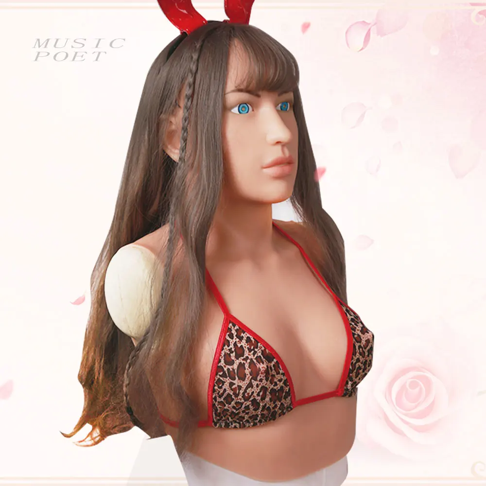 

E cup silicone breast half body breast forms for crossdresser Artificial Boobs Enhancer shemale Trandsgender tit Free Shipping