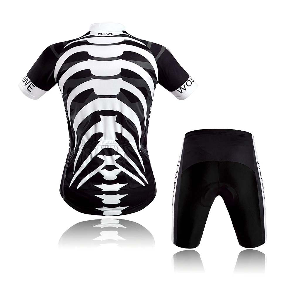 WOSAWE летние мужские комплекты одежды для велоспорта MTB дышащие Джерси велосипедные гелевые Шорты Горный велосипедные майки Джерси спортивный костюм