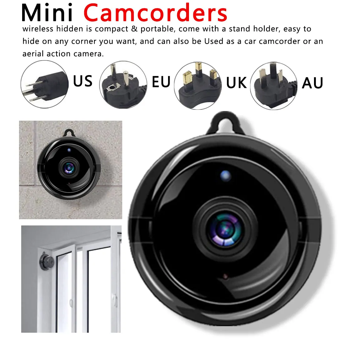 

1080P Mini Camcorders Kits for Home Security Mini Wireless WIFI IP Camera Full HD Night Vision baby monitor camera