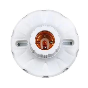 

E27 Round Plastic Base Screw Light Bulb Lamp Socket Holder Flame Retardant Durable Material Safe Non Electric leakage