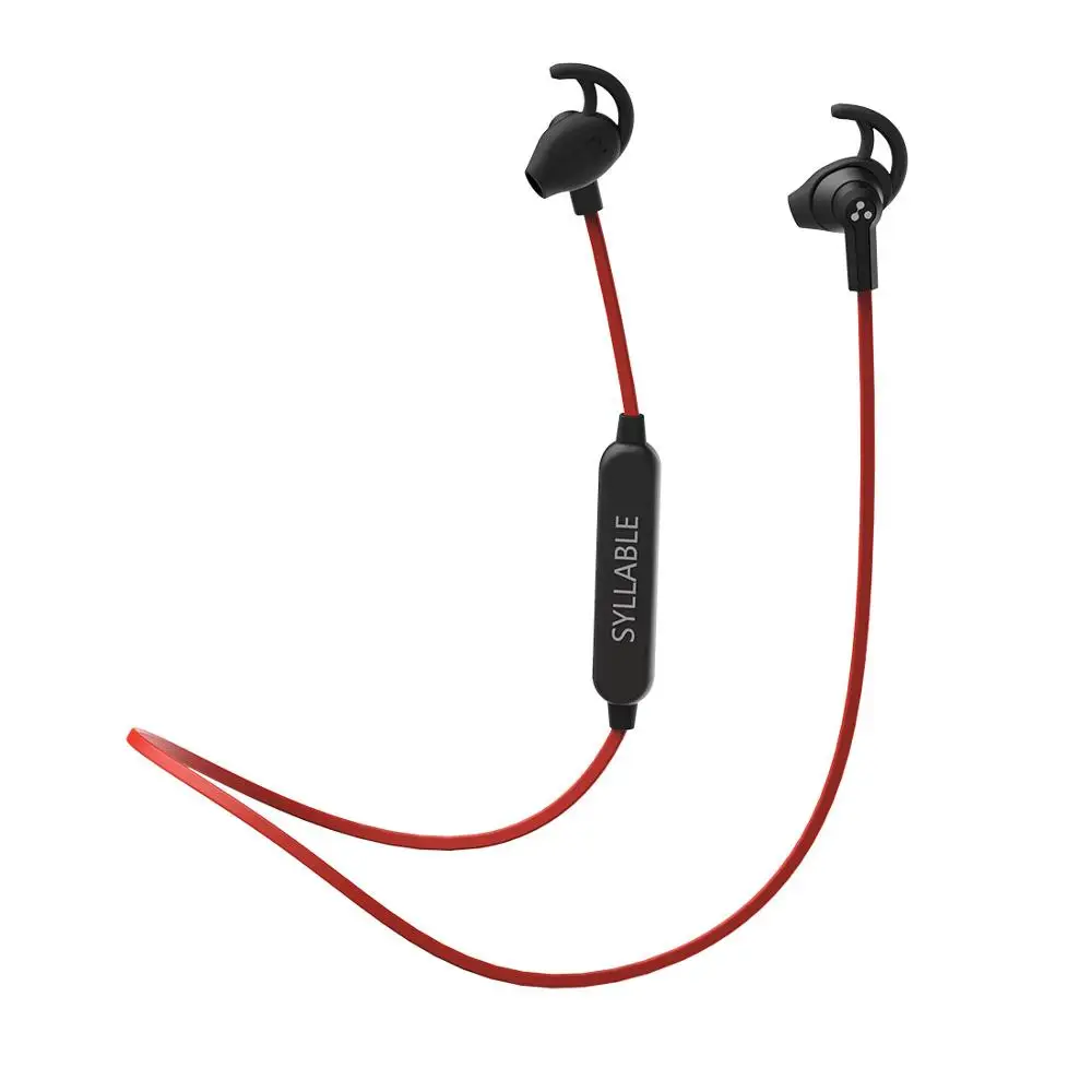 Слог SF801 Bluetooth 4,2 мини беспроводные стерео наушники Встроенный микрофон спортивные наушники с защитой от пота SF801 гарнитура - Цвет: Красный