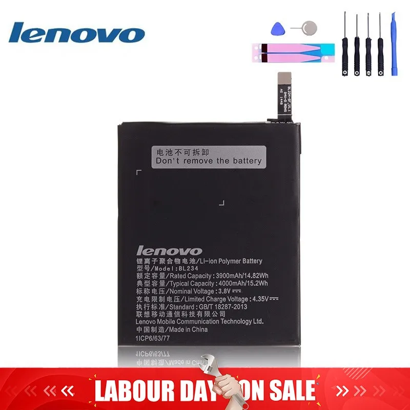 

Original Battery For Lenovo A5000 Battery P1MA40 P70 P70t p70-T P70A BL234 4000mAh Full Capacity For Lenovo Vibe P1M Battery