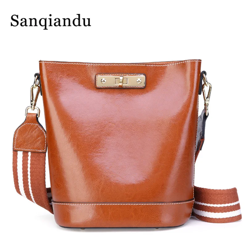 

Womens Bags Wide Strap Genuine Leather Small Shoulder Bag Messenger Woman Crossbody Composite Bag High Quality Lady Bags Brand