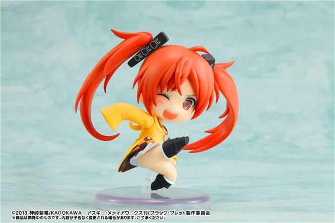 

7CM Black Bullet Aihara Enju doll Anime Figure PVC Collection Model Toy Action figure for friends gift