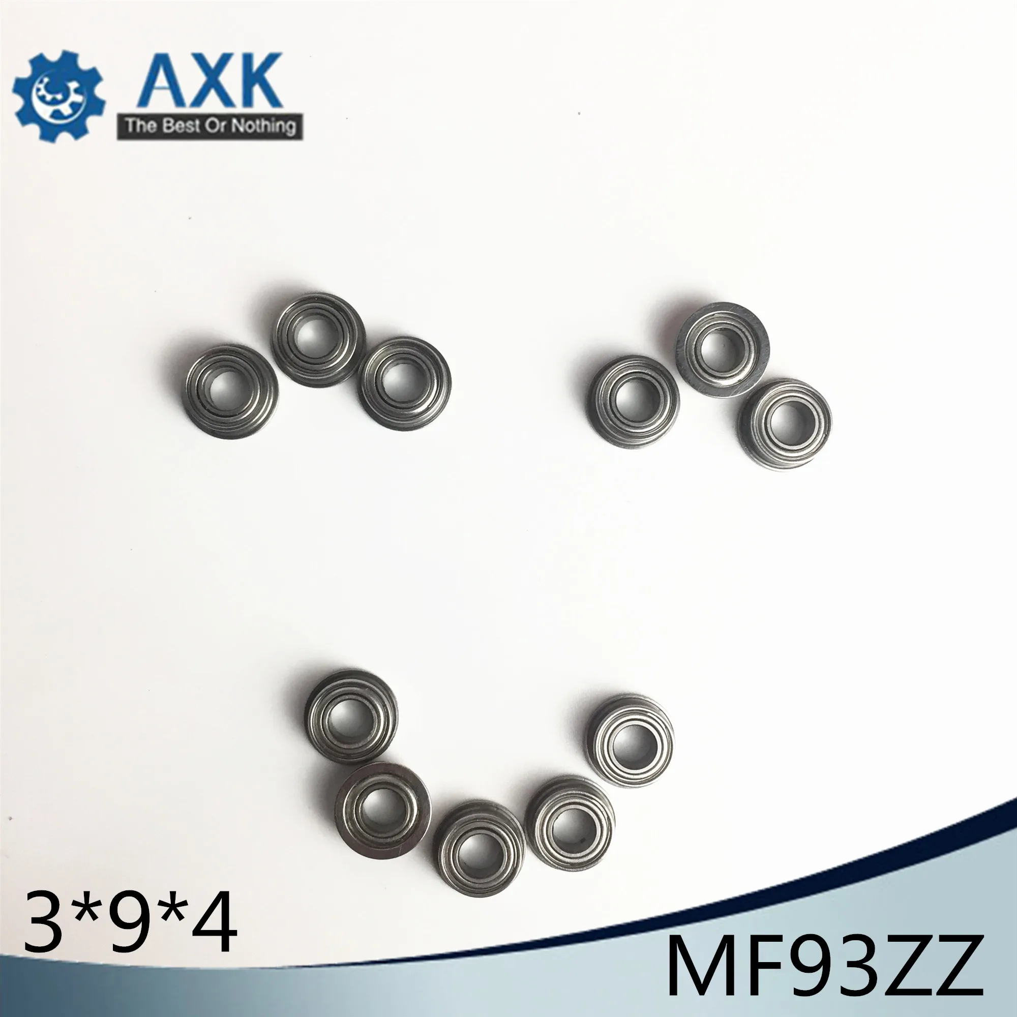 MF93ZZ Фланцевая втулка подшипника 3x9x4 мм ABEC-1 ( 10 шт.) Миниатюрный фланцевый MF93 Z ZZ