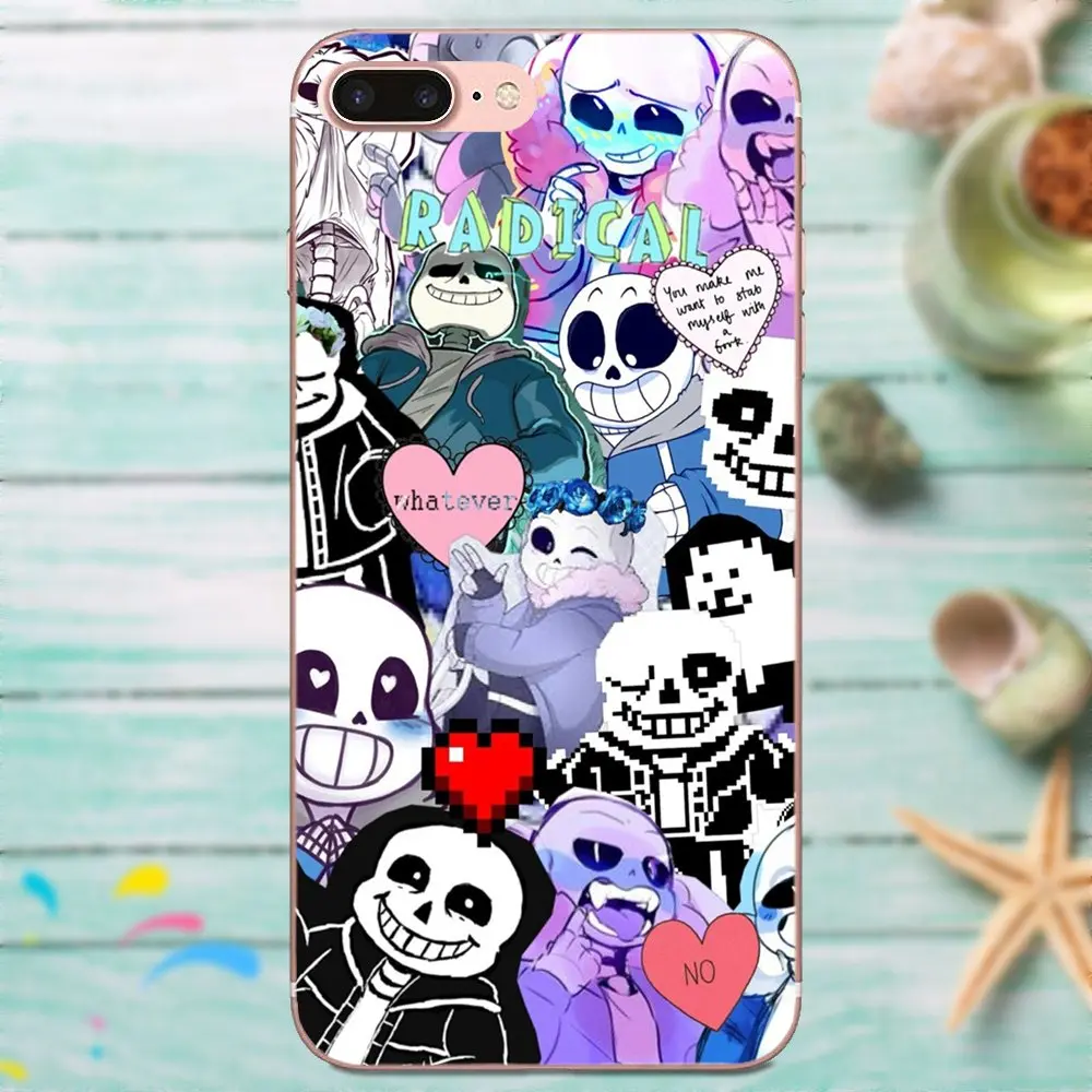 Дизайн игры Undertale Sans постер для Apple iPhone X XS Max XR 4 4S 5 5C 5S SE 6 6S 7 8 Plus Цитата Тонкий