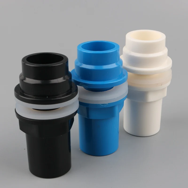 VINMIN 1Pc ID 20Mm Aquariums Connector PVC Waterproof Water Hose Adapter Aquarium Inlet Outlet