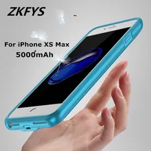 ZKFYS беспроводной зарядное устройство сзади адаптер зарядного портативного устройства для iPhone XS MAX 5000 мАч Внешняя резервная батарея Быстрая зарядка чехол