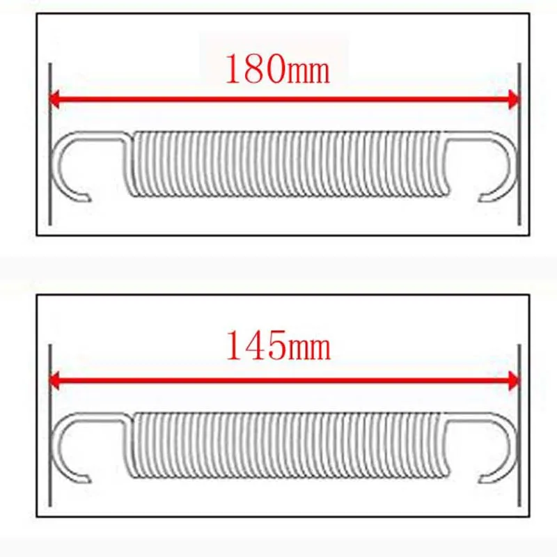

Trampoline Replacement Galvanized Steel Springs 145mm/180mm Length For Available