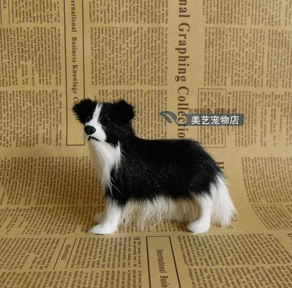 Mini Cute Simulation Shepherd Dog Toy Lifelike Black Gift Mini Cute Simulation Shepherd Dog Toy