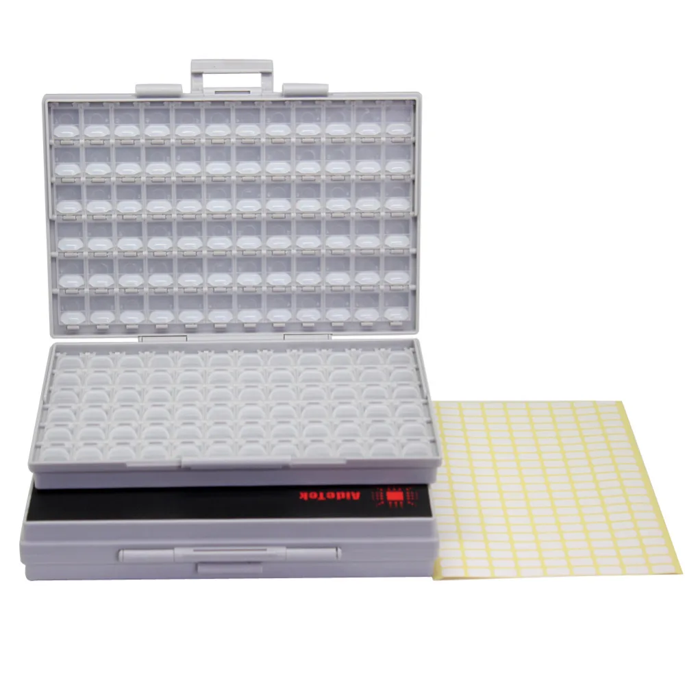 

AideTek BOXALL plastic toolbox mount SMD SMT 1206 0805 0603 0402 components Electronics Beads Storage Cases & Organizers 2BOXALL