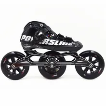 Powerslide Professional carbon patins Power skate 3x125mm wheel font b inline b font speed skates speed