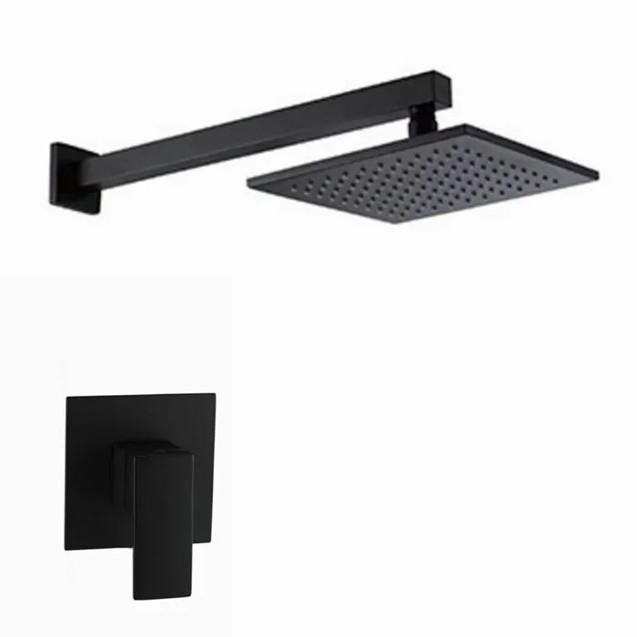 Solid Brass Black Bath Shower Set Bathroom 8/10/12 Inch Rain Shower